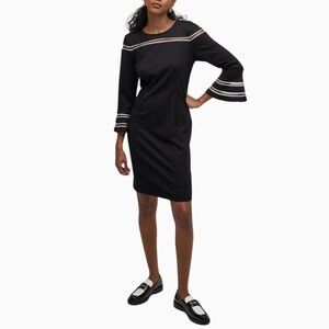 Jessica Rose Flare‎ Sleeve Little Black Cocktail Evening Dress Women’s SZ 16